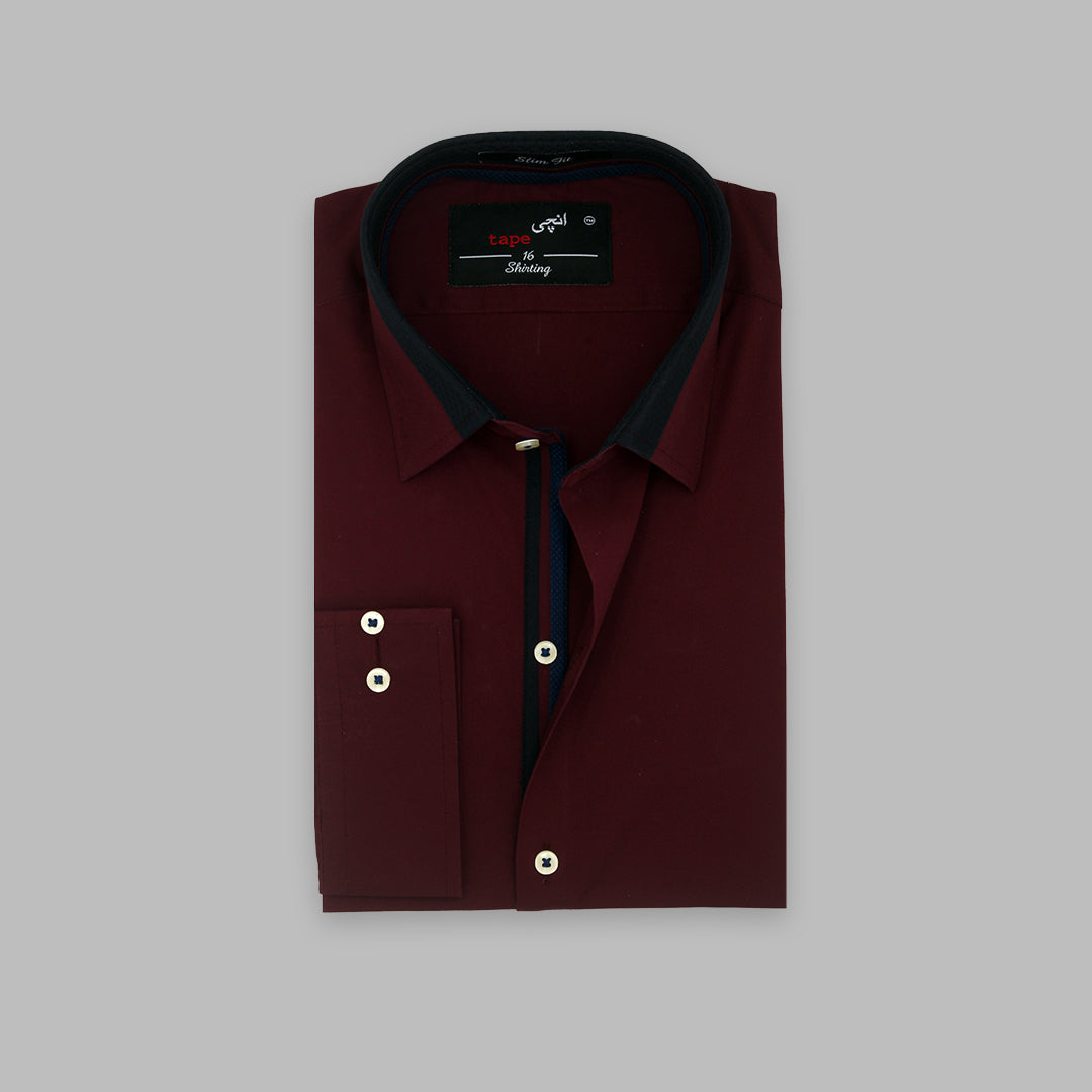 Premium Maroon Cotton Shirt