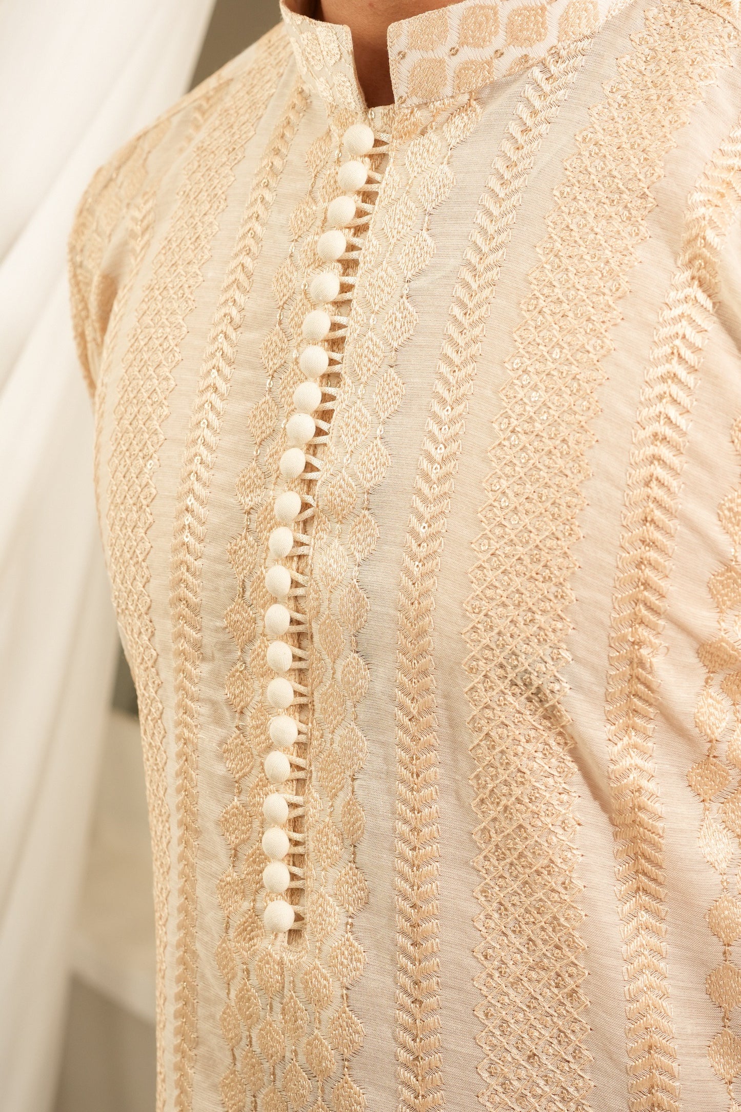 Light Skin Color Kurta Trouser