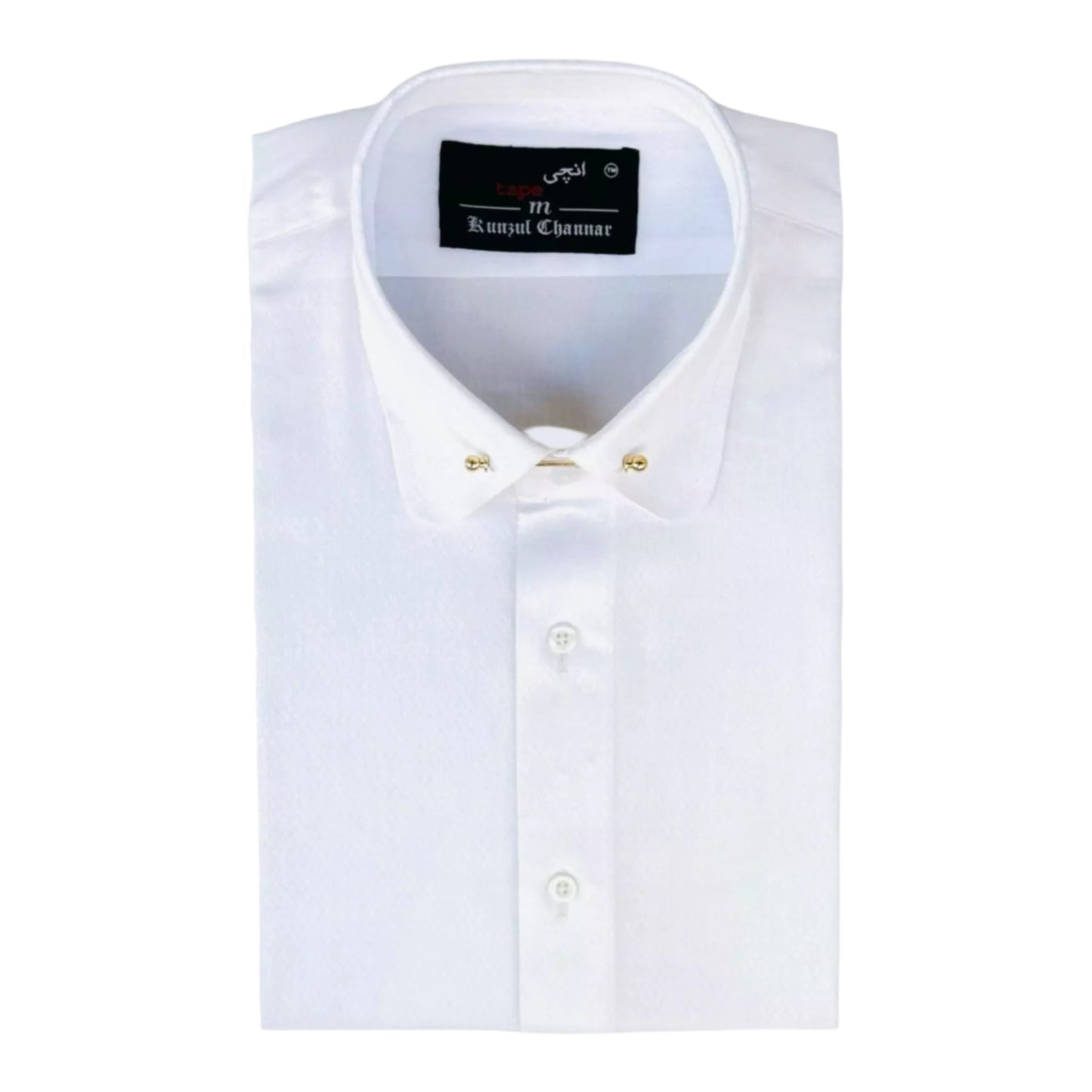 PREMIUM PINNED COLLAR WHITE SHIRT