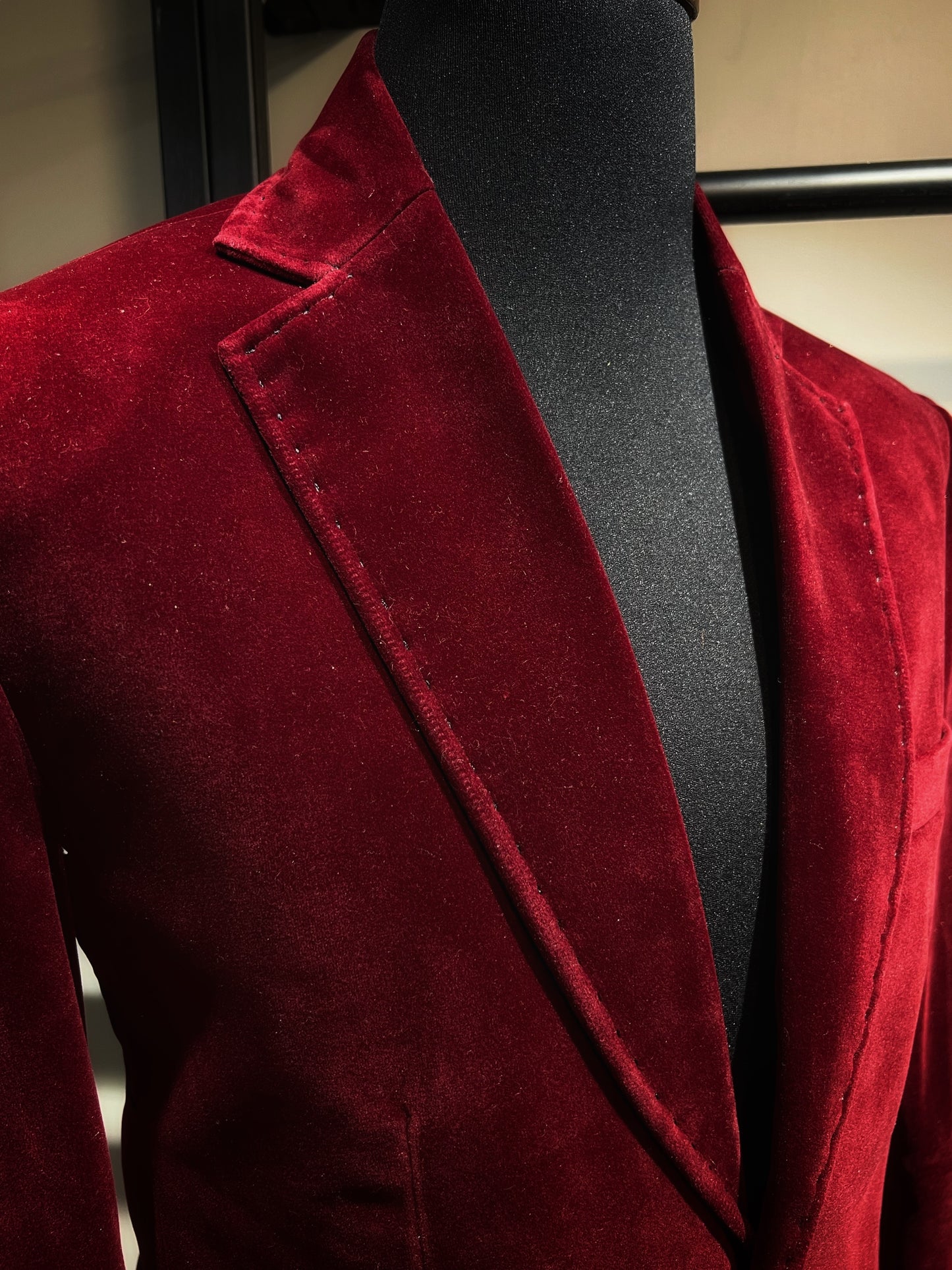 RED JAPANESE SUEDE SUIT