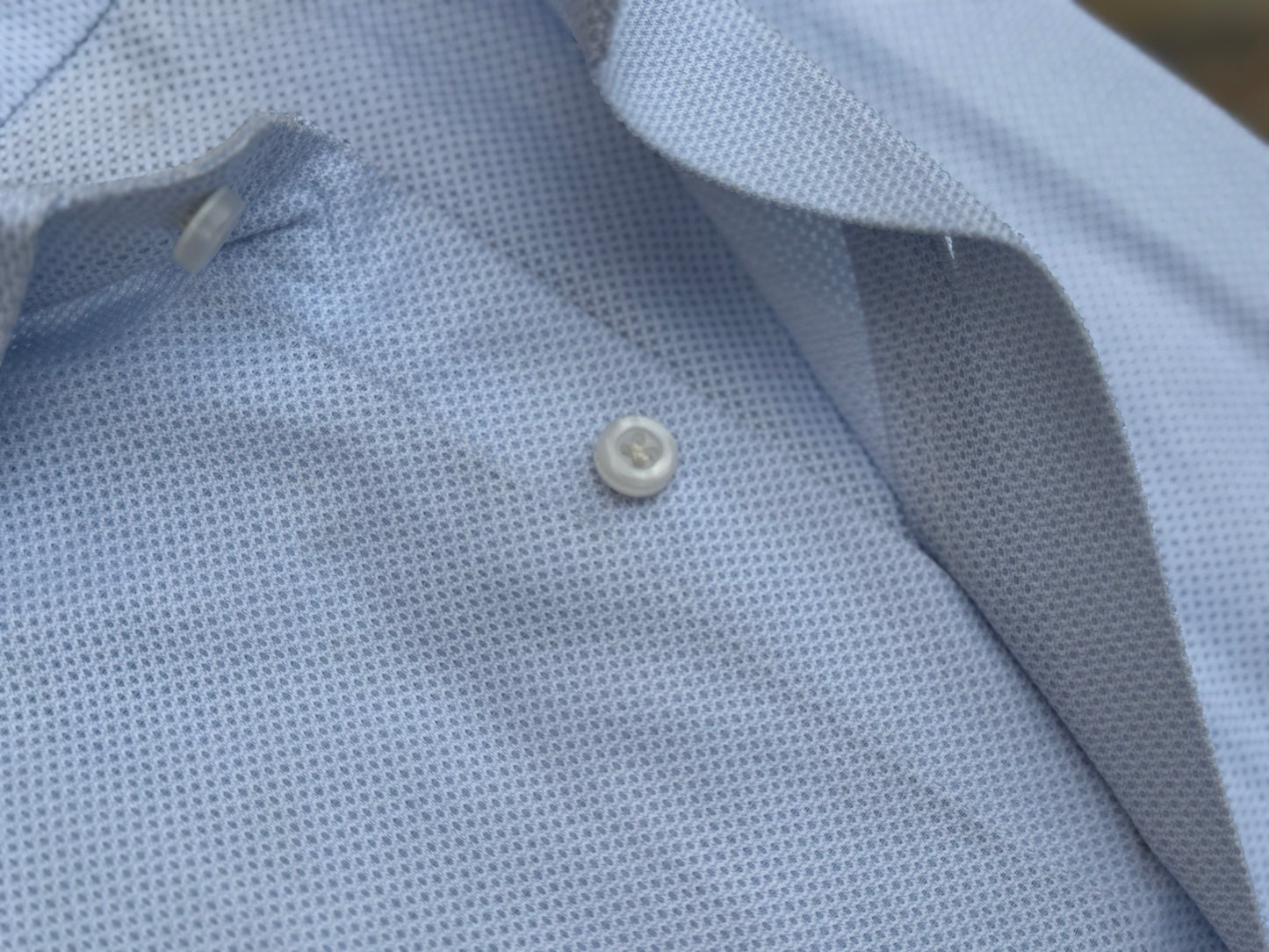 LIGHT BLUE TEXTURED SHIRT
