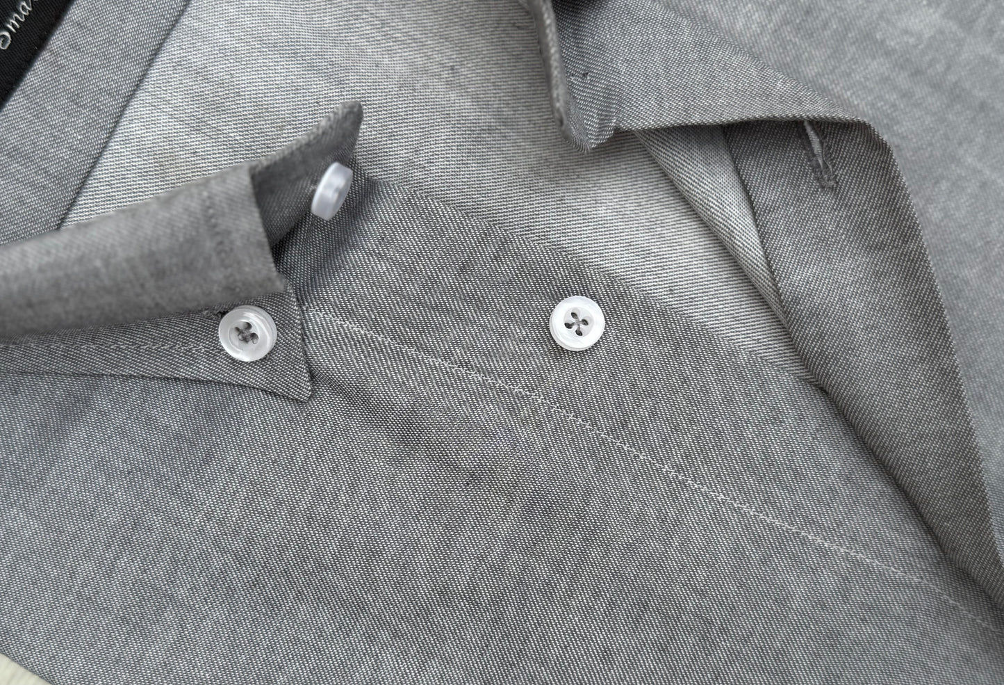 STEEL GREY COTTON SHIRT