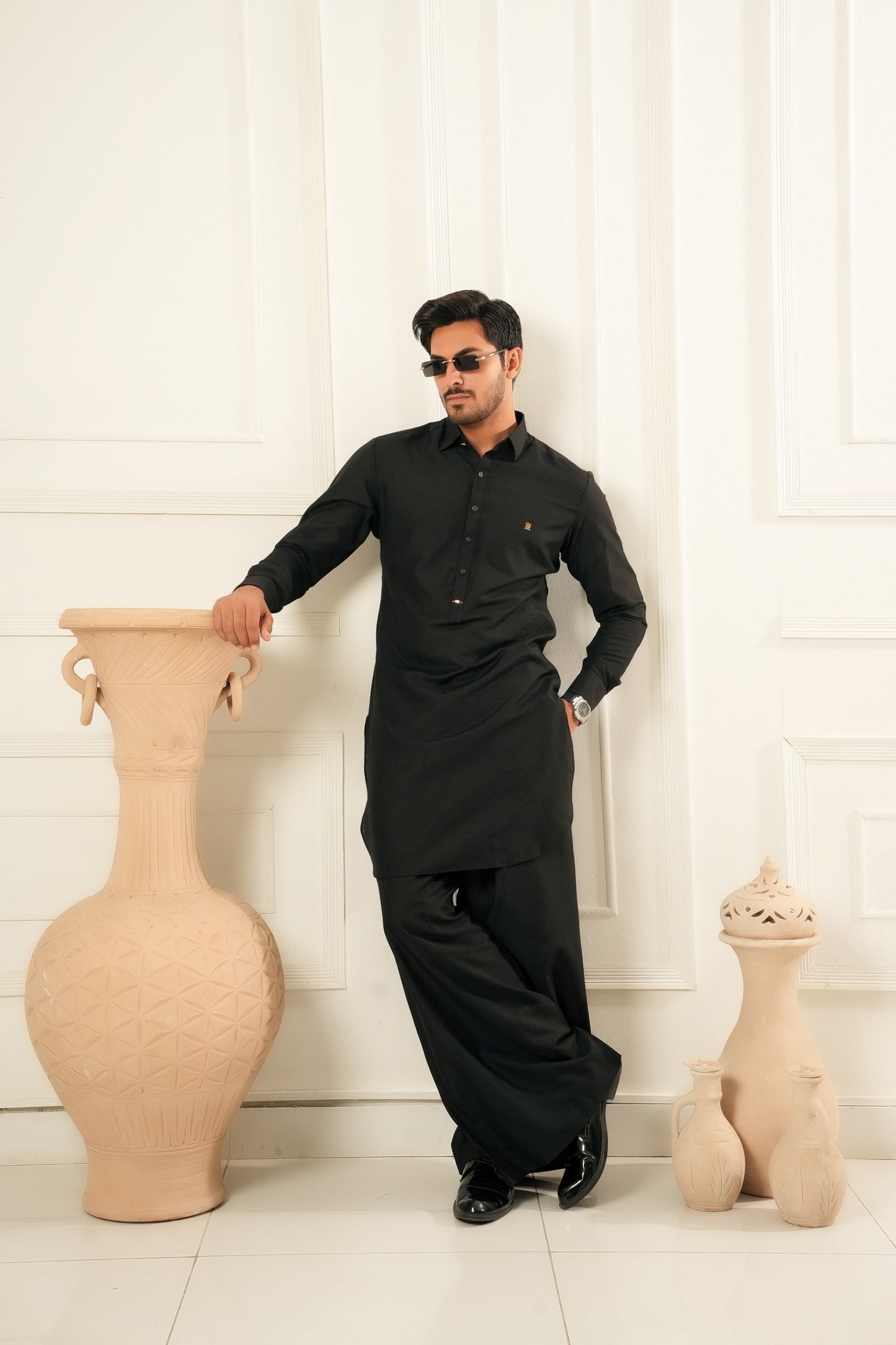 BLACK FARSHI SHALWAR KAMEEZ