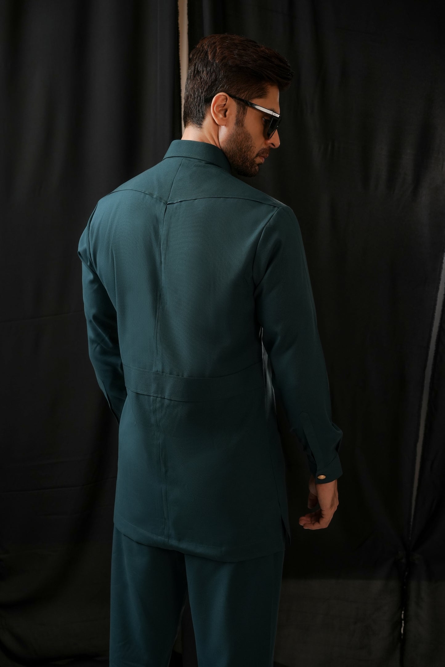 GREEN SAFARI KURTA TROUSER