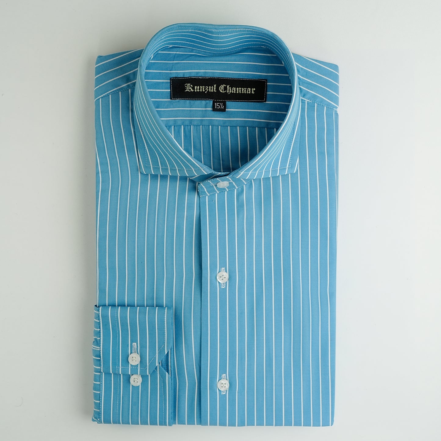 AQUA STRIPED SHIRT