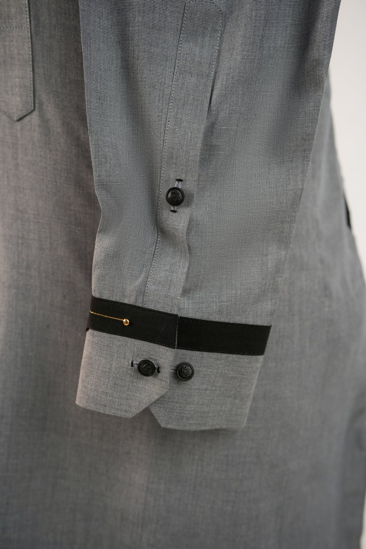 Ash Grey Textured Kurta Trouser