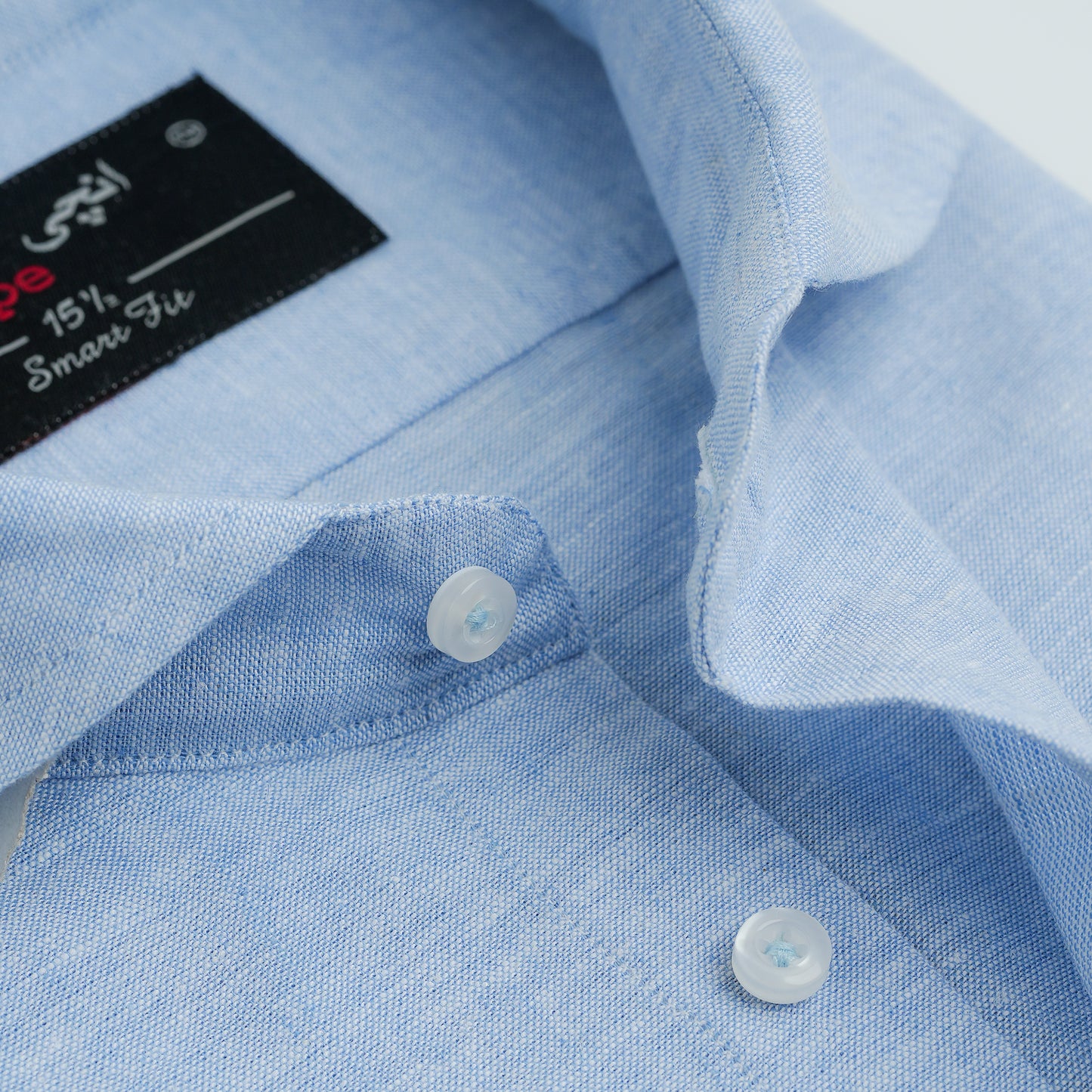 SKY BLUE COTTON LINEN SHIRT