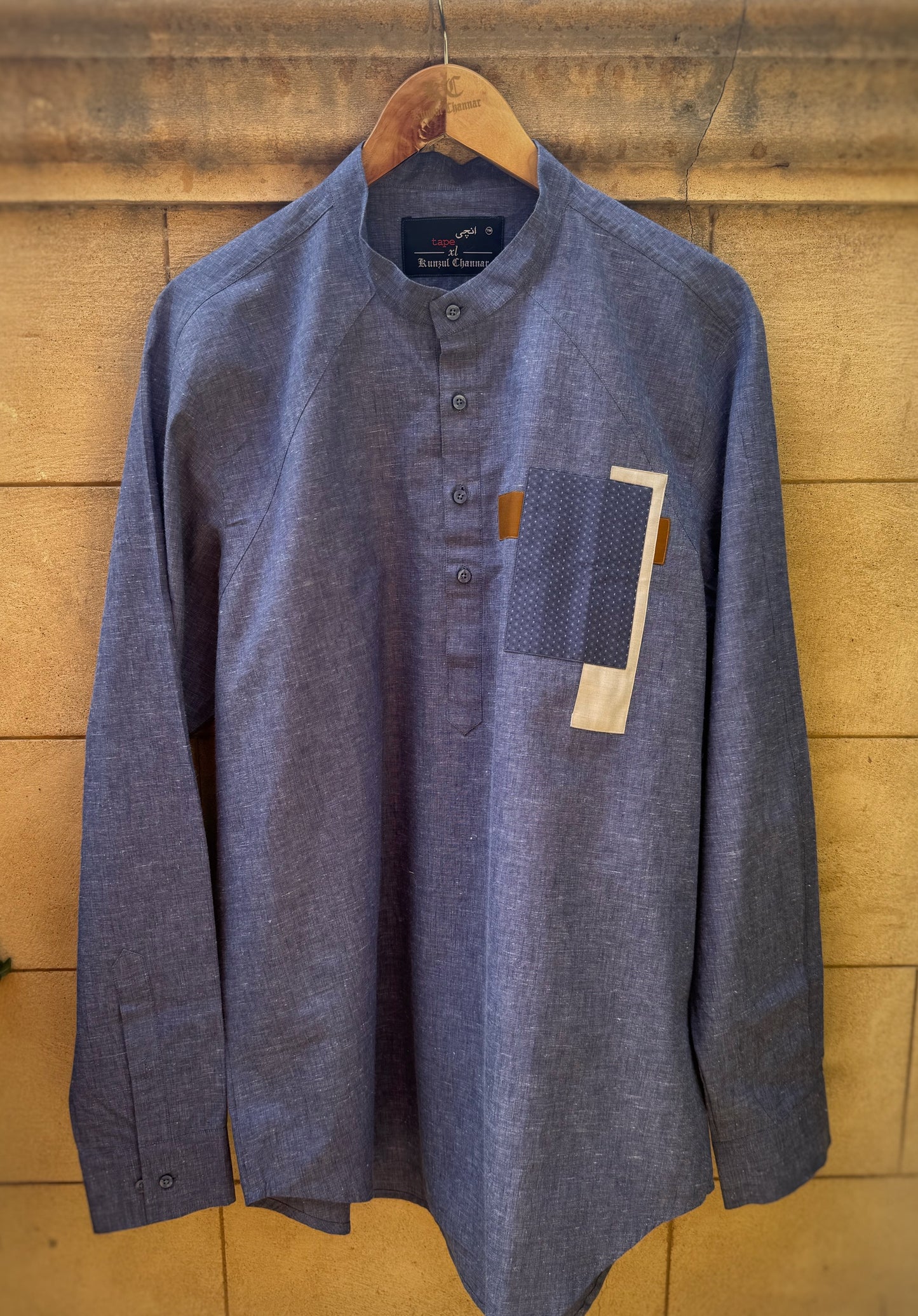 Denim Blue Pure Cotton Shirt