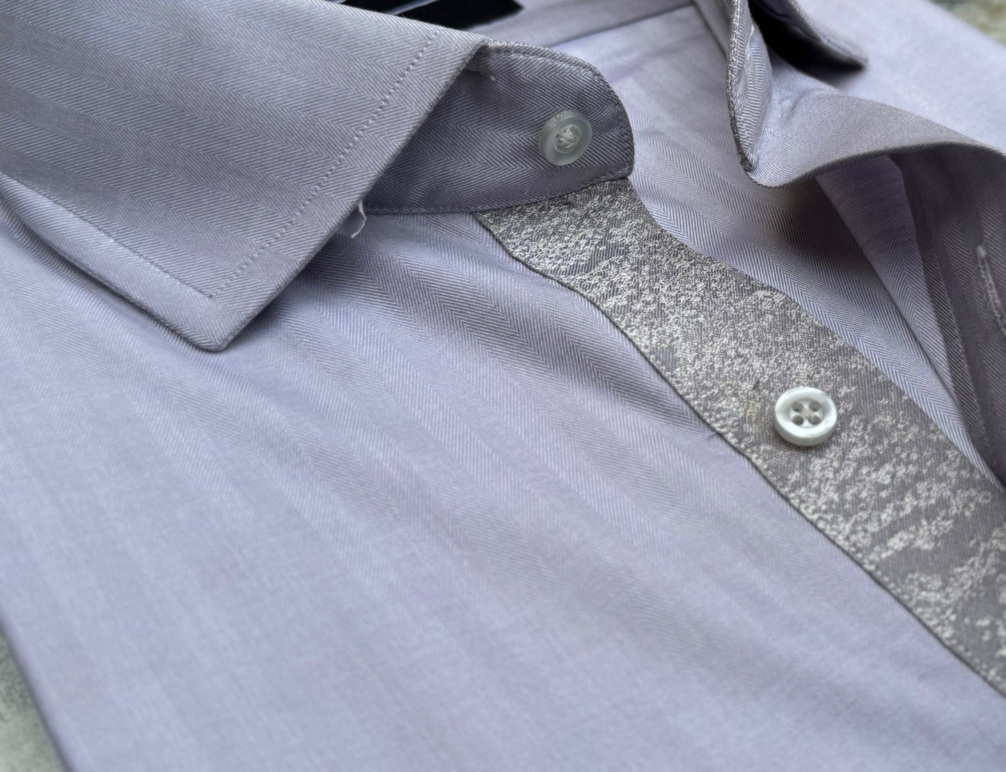 Grey Herringbone Shirt