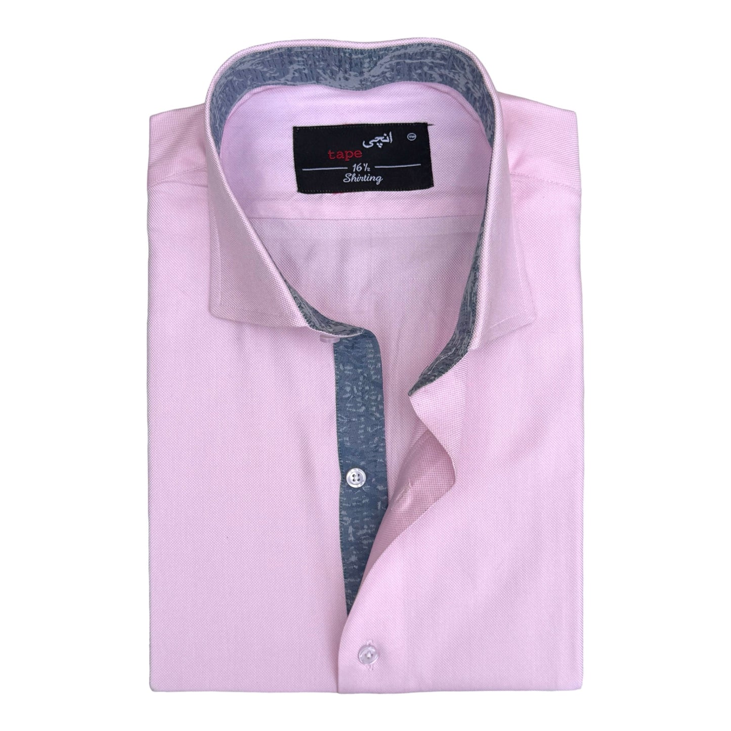Baby Pink Jacquard Shirt