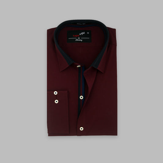 Premium Maroon Cotton Shirt