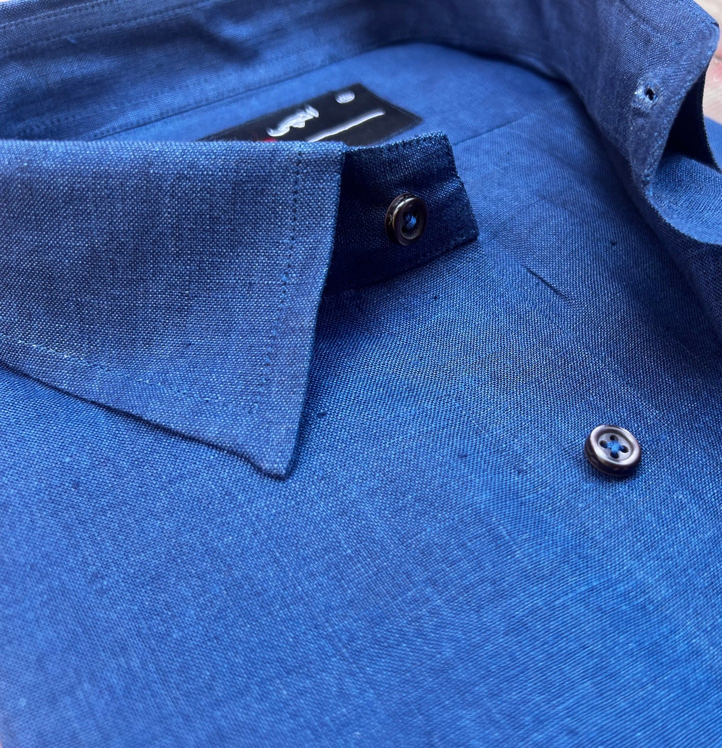 MID-NIGHT BLUE LINEN SHIRT