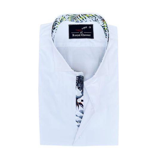 Pure White Cotton Shirt