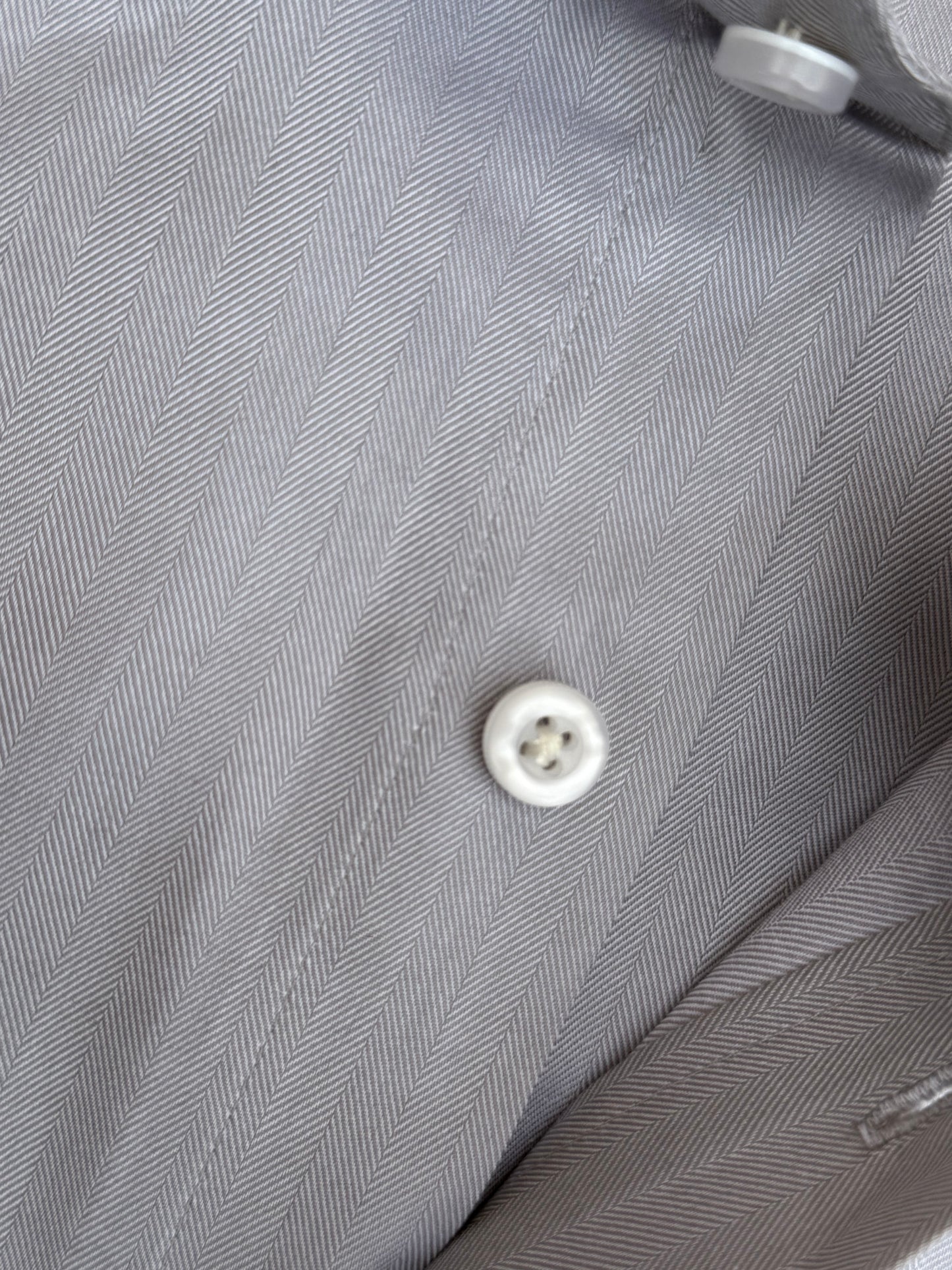 GREY HERRINGBONE SHIRT