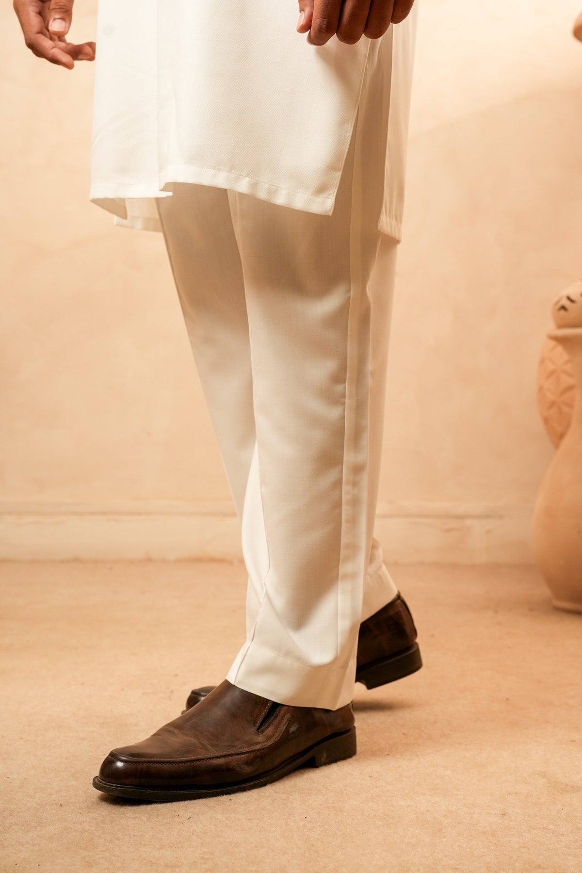 Cream Trouser