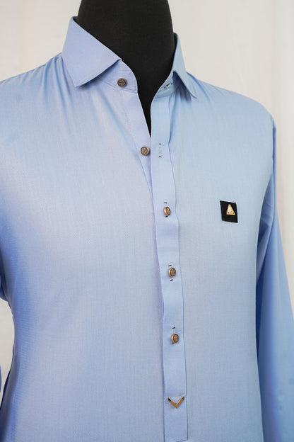 Sky Blue Shalwar Kameez