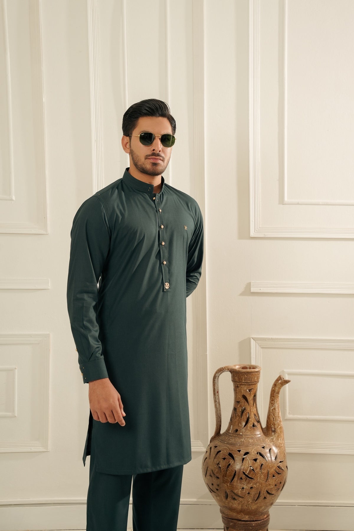 Forest Green Kurta Trouser