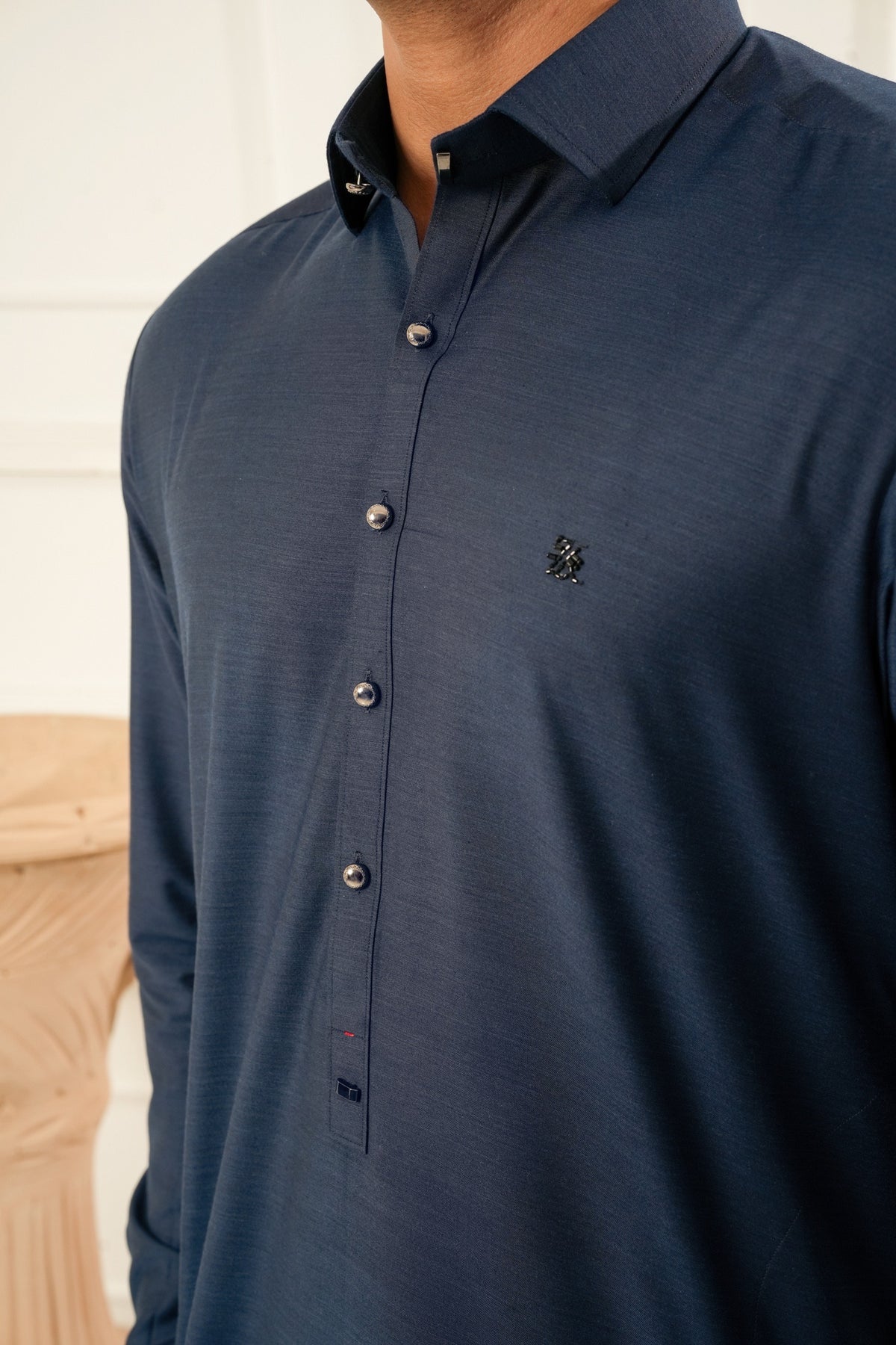 NAVY BLUE FARSHI SHALWAR KAMEEZ
