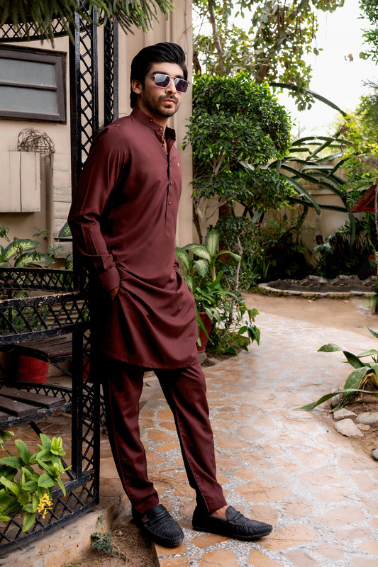 Rust Kurta Trouser