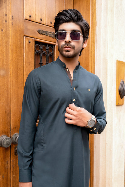 Teal Green Kurta Trouser