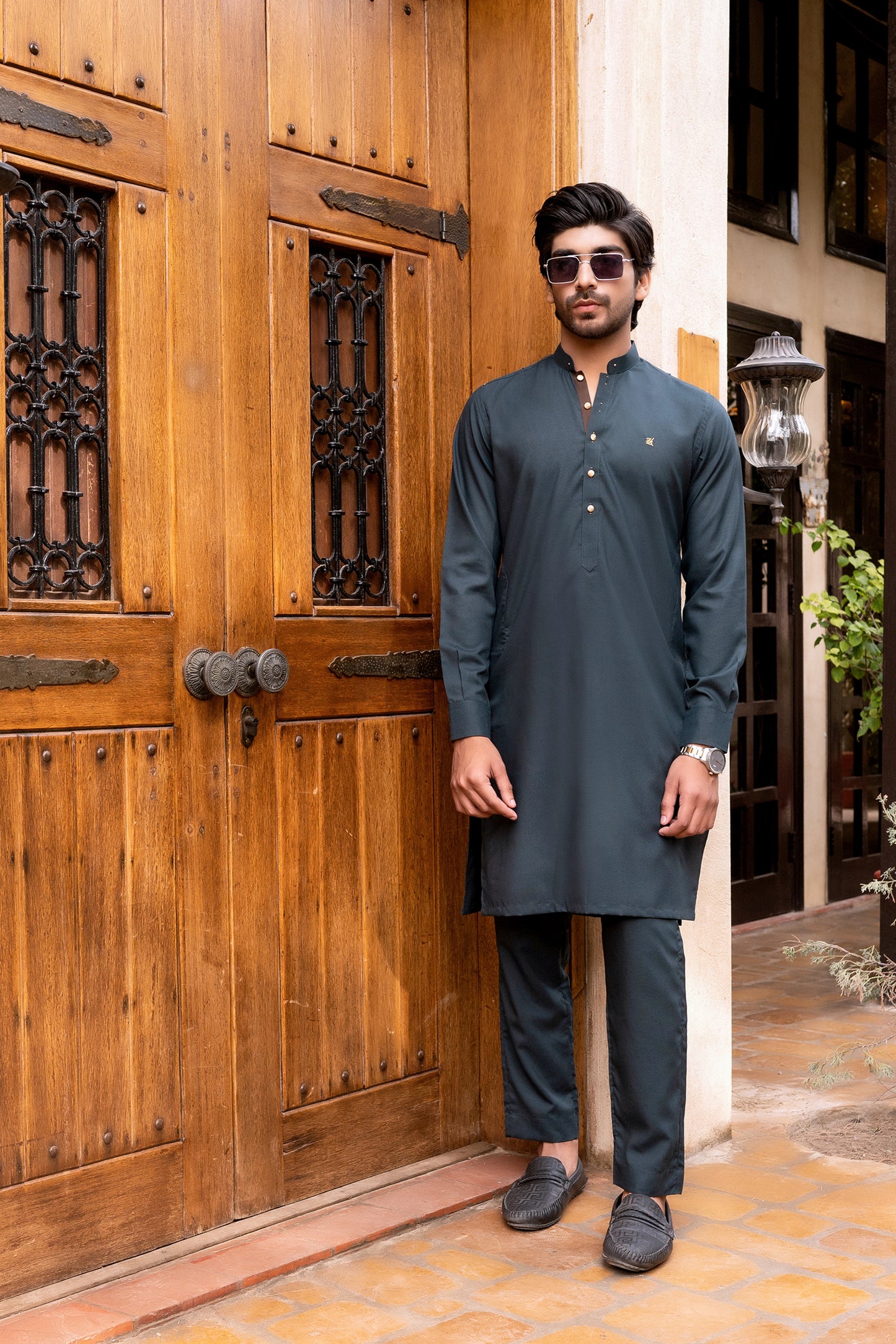 Teal Green Kurta Trouser