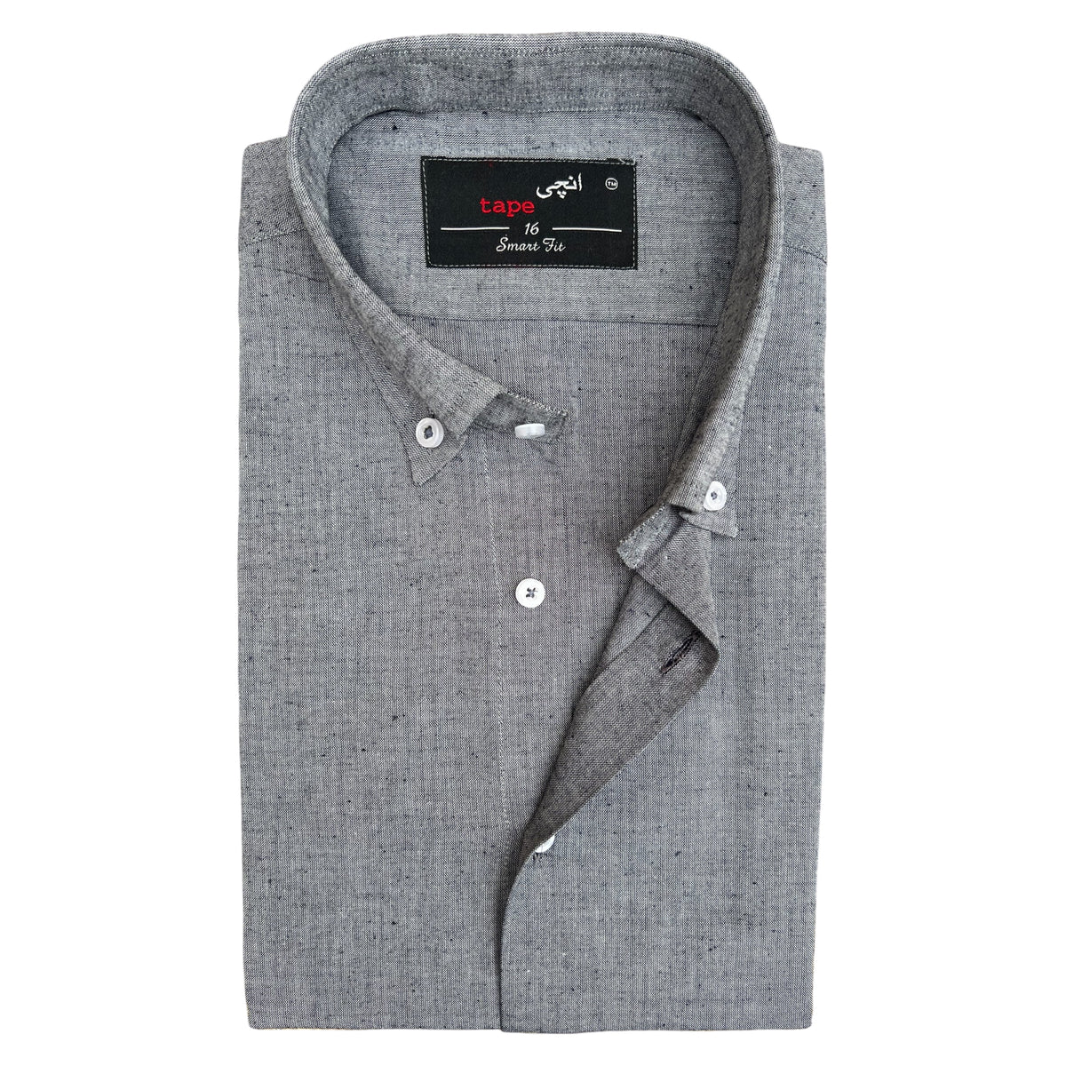 MISTY GREY COTTON LINEN SHIRT