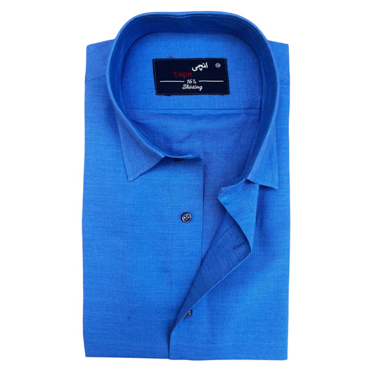 PERSIAN BLUE LINEN SHIRT