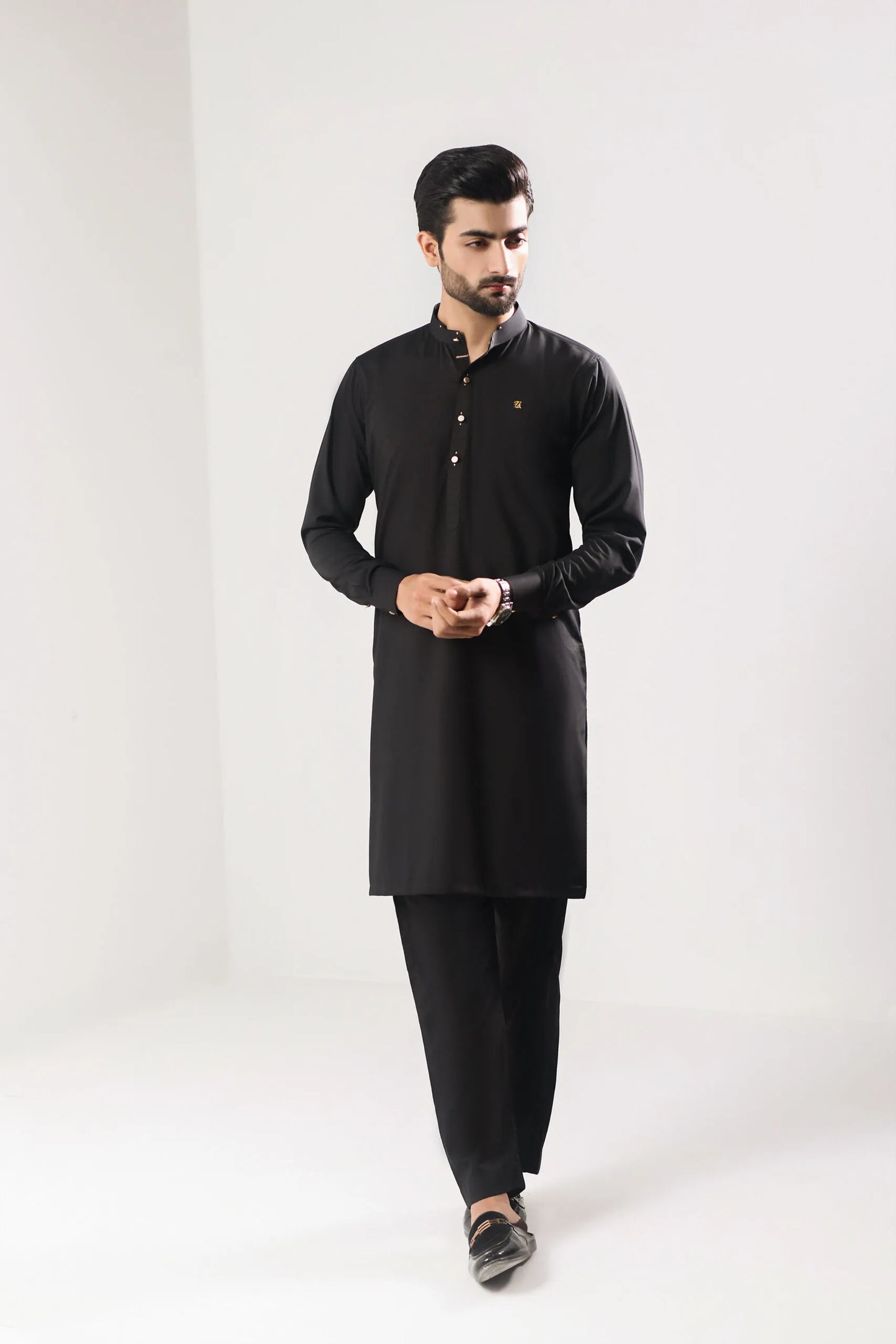 Signature Black Kurta Trouser