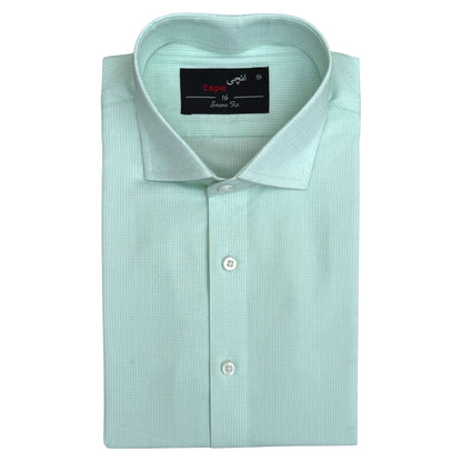 GREEN TEXTURED SHIRT