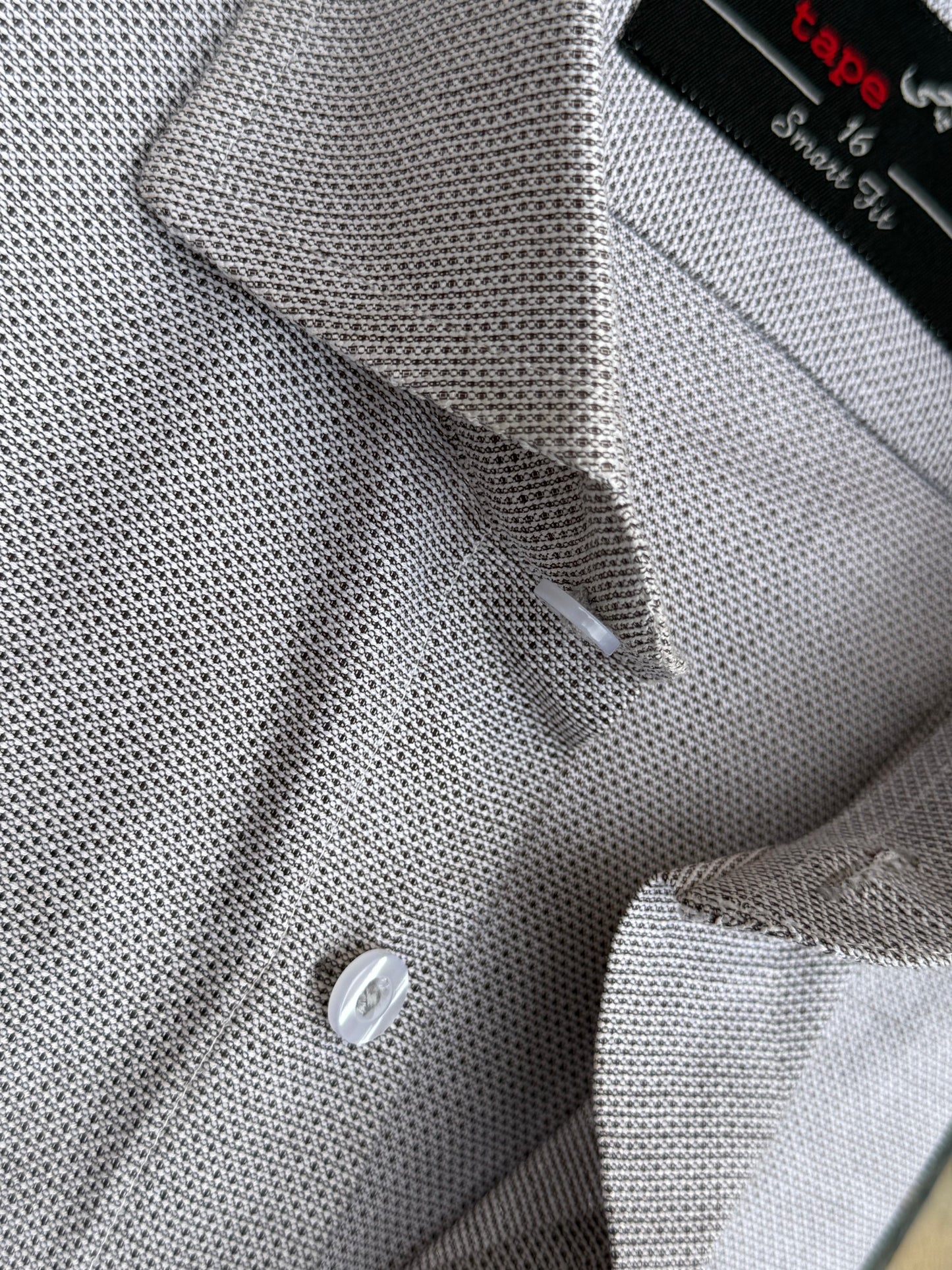 GREY TWILL TEXTURED SHIRT