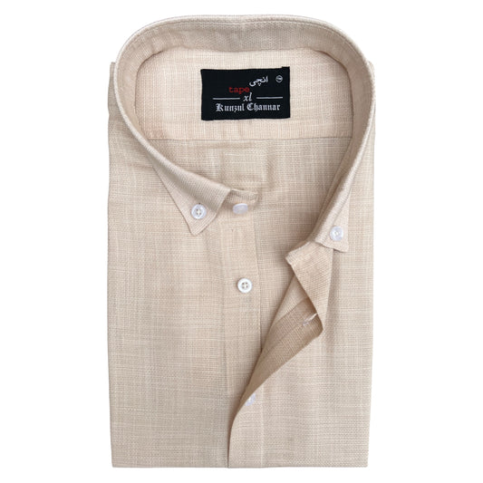 BEIGE ULTRA SUMMER COTTON SHIRT