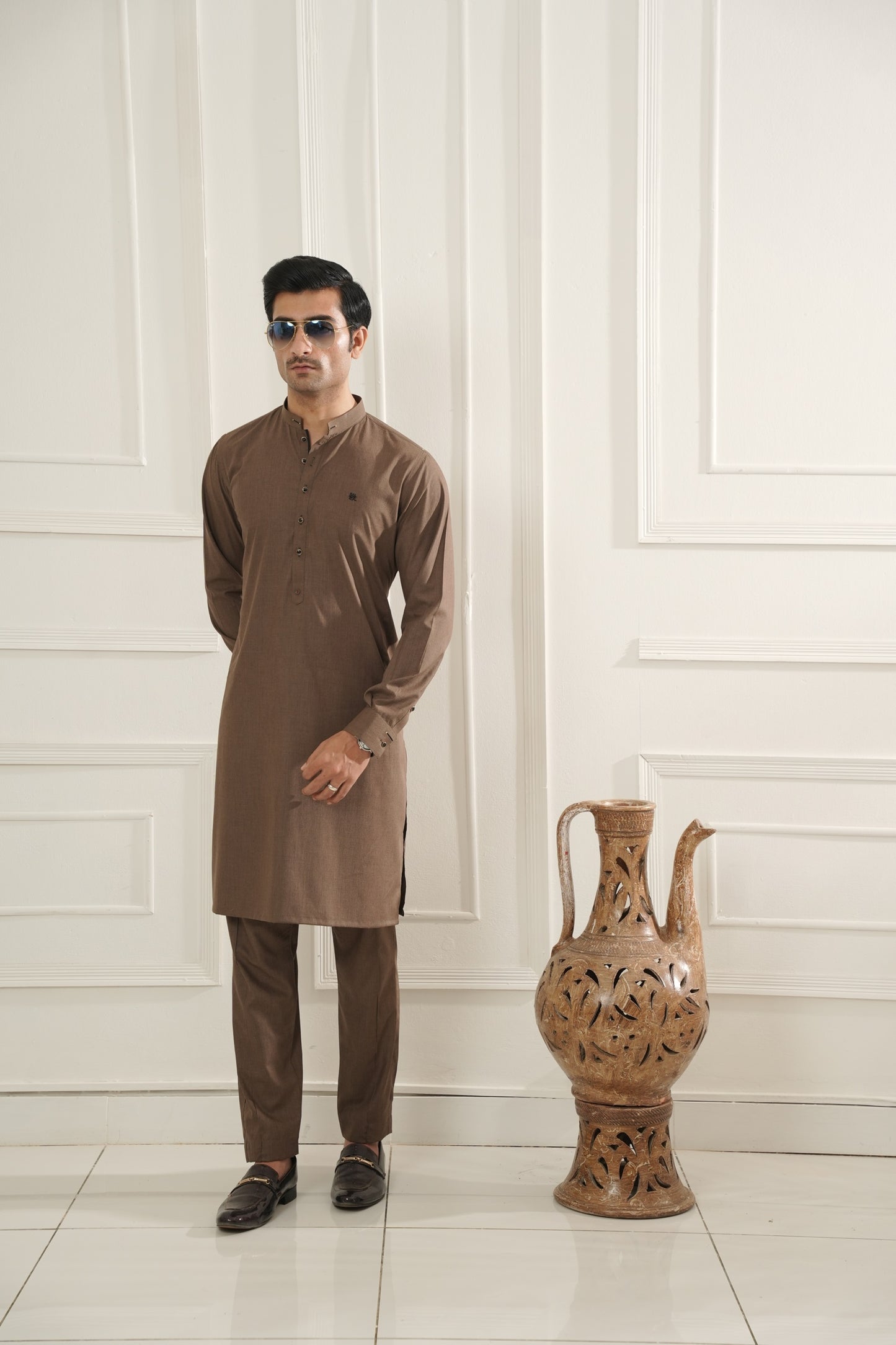 Coffee Brown Kurta Trouser