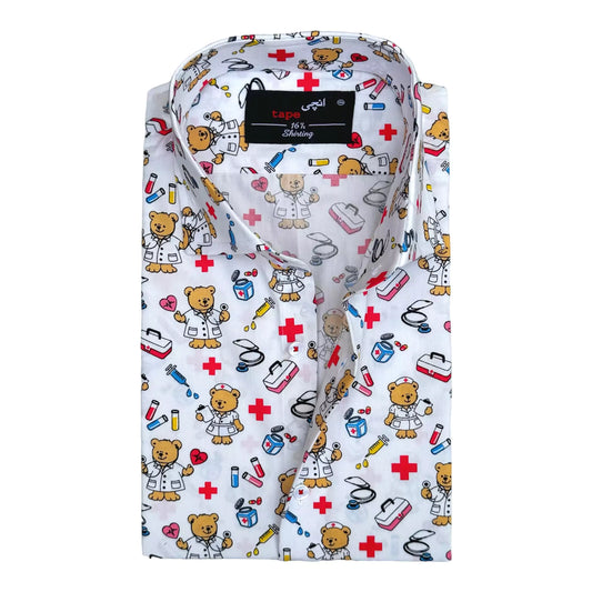 Play Full Printed Cotton Shirt