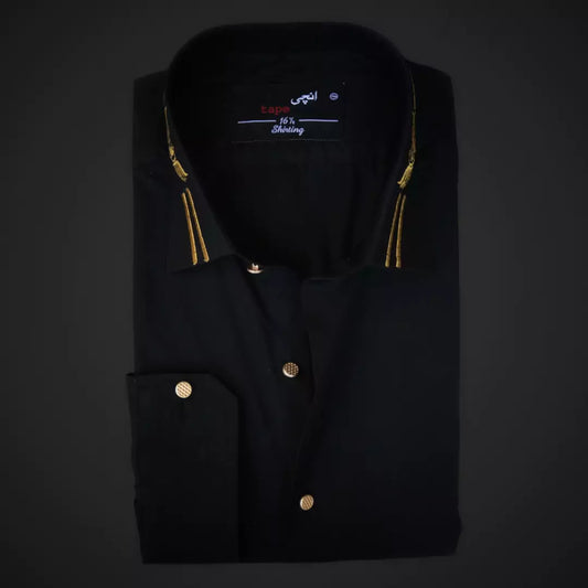 Black Premium Cotton Shirt