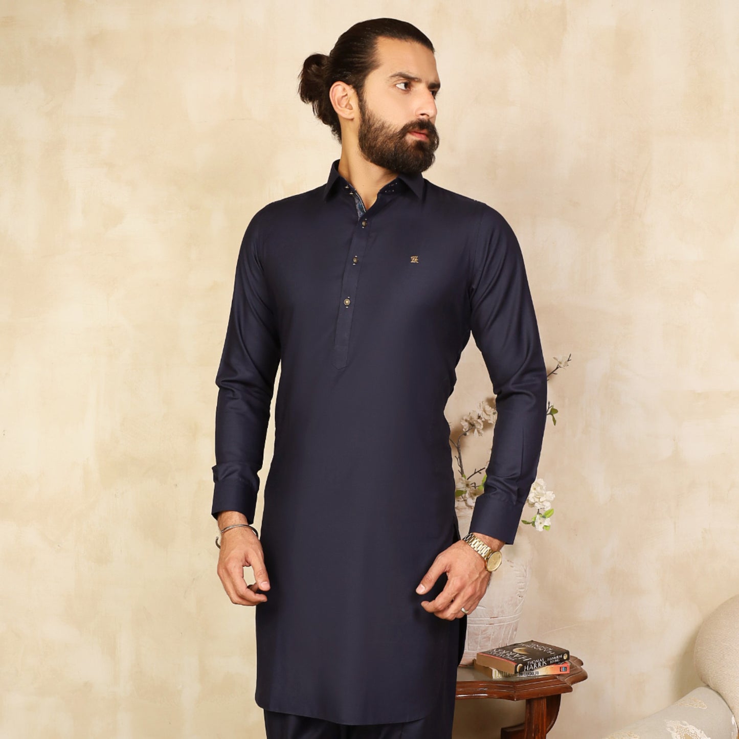 Royal Blue Classic Shalwar Kameez