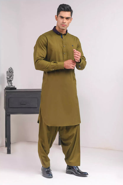 Mehendi Green Shalwar Kameez