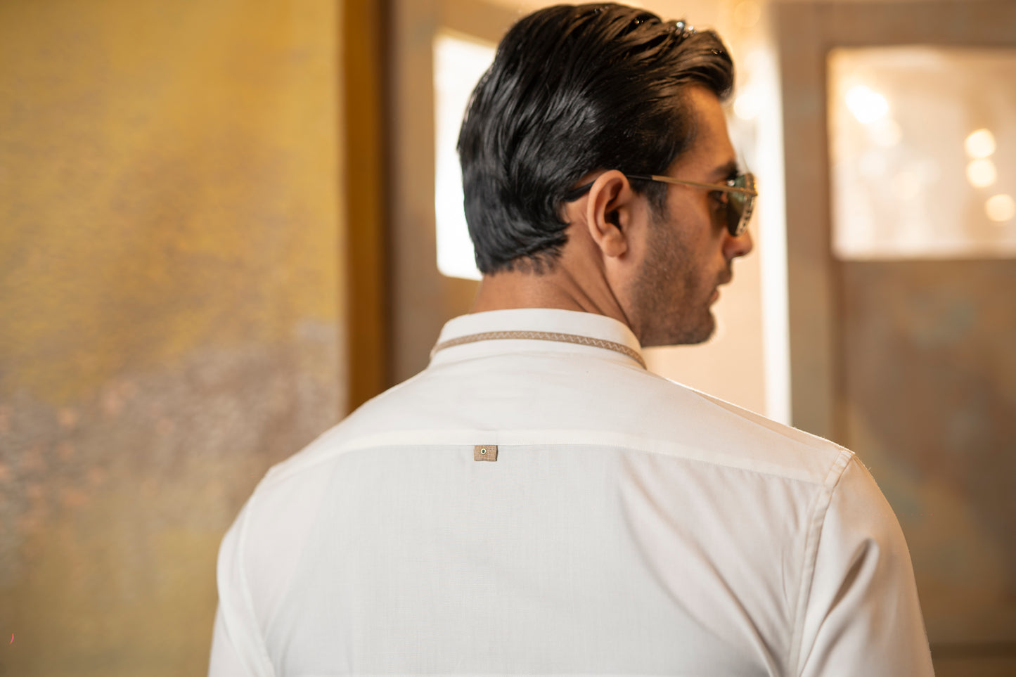 WHITE PREMIUM CLASSIC COLLAR SHALWAR KAMEEZ