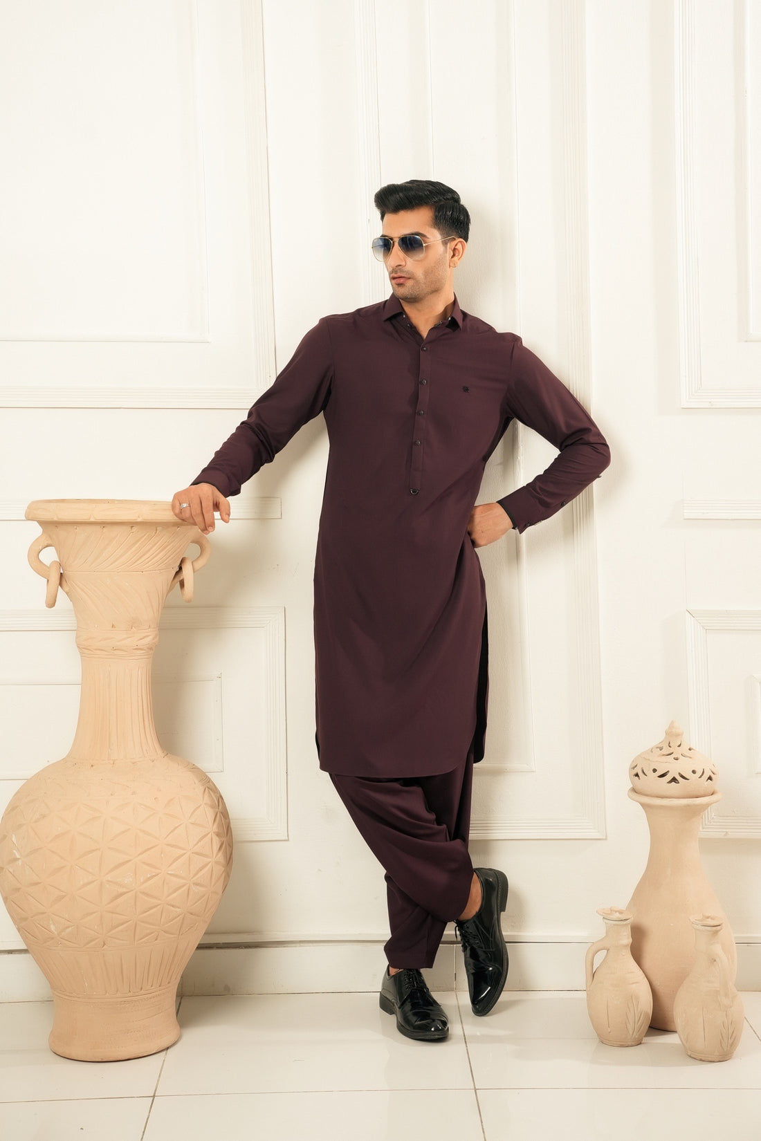 MAROON SHALWAR KAMEEZ