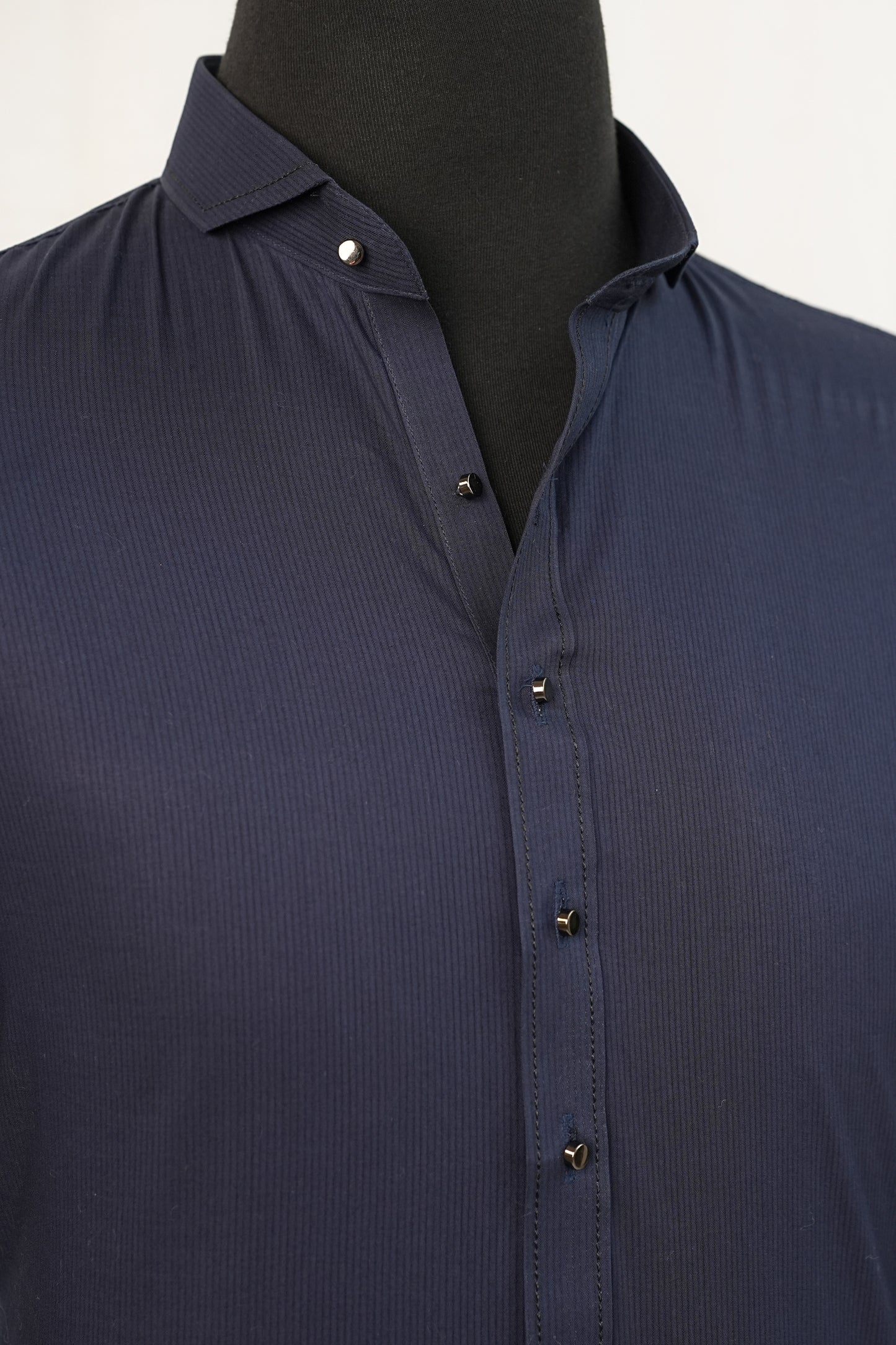 Navy Blue Cotton Kurta Trouser