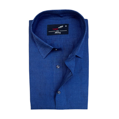 MID-NIGHT BLUE LINEN SHIRT
