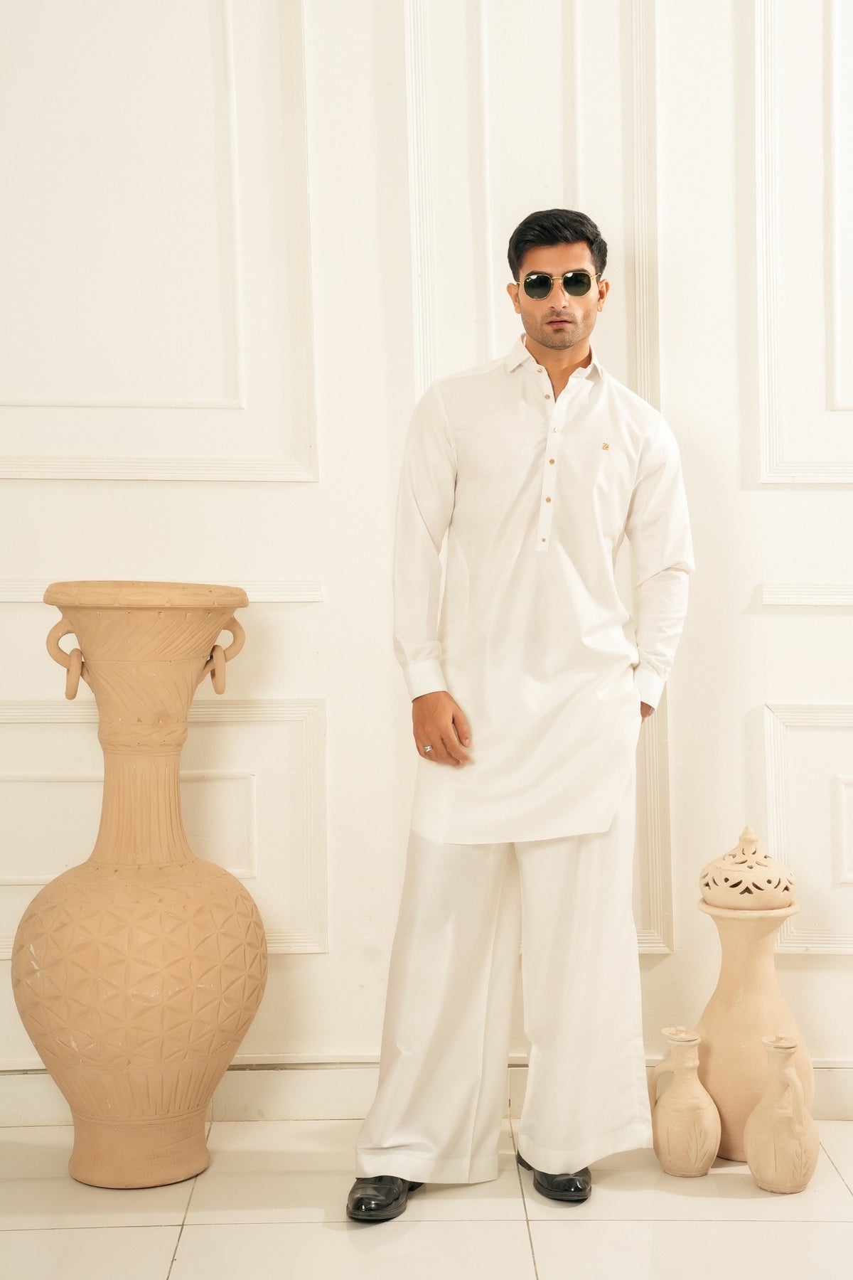 WHITE FARSHI SHALWAR KAMEEZ