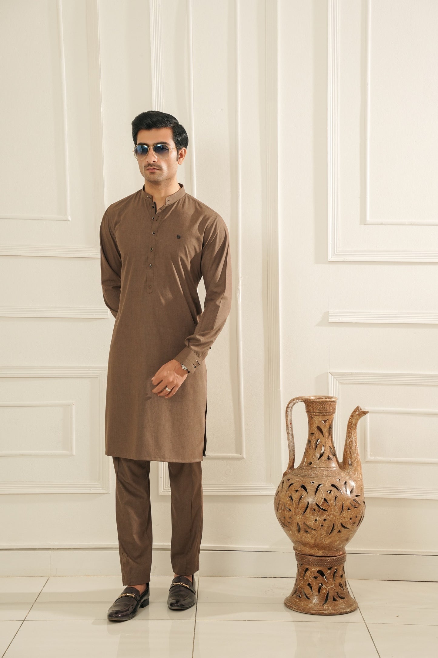 Coffee Brown Kurta Trouser