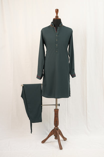 Teal Green Kurta Trouser