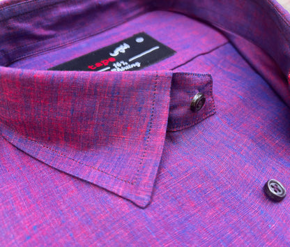 TWO TONE LINEN SHIRT
