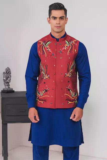 Front Full Embroidered Waist Coat