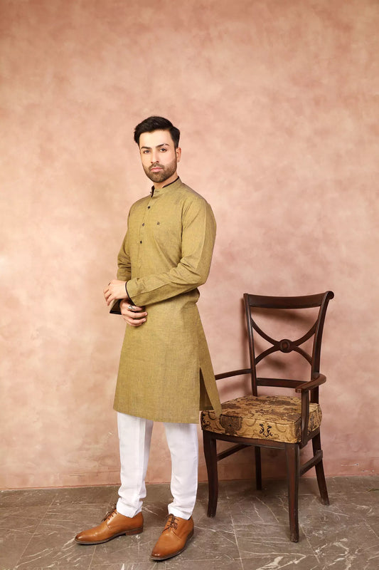 Yellow Rust Kurta