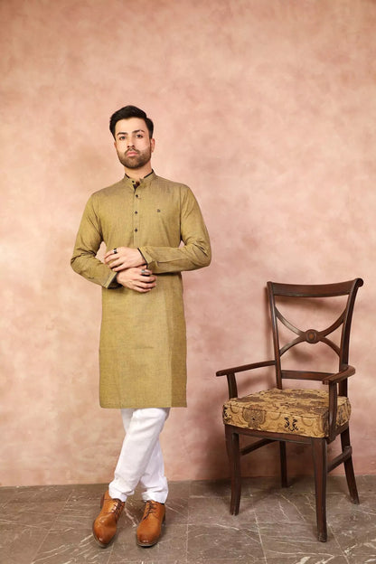 Yellow Rust Kurta