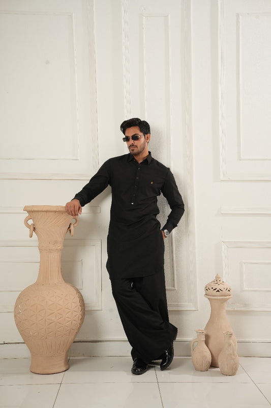 Black Farsi Shalwar Kameez