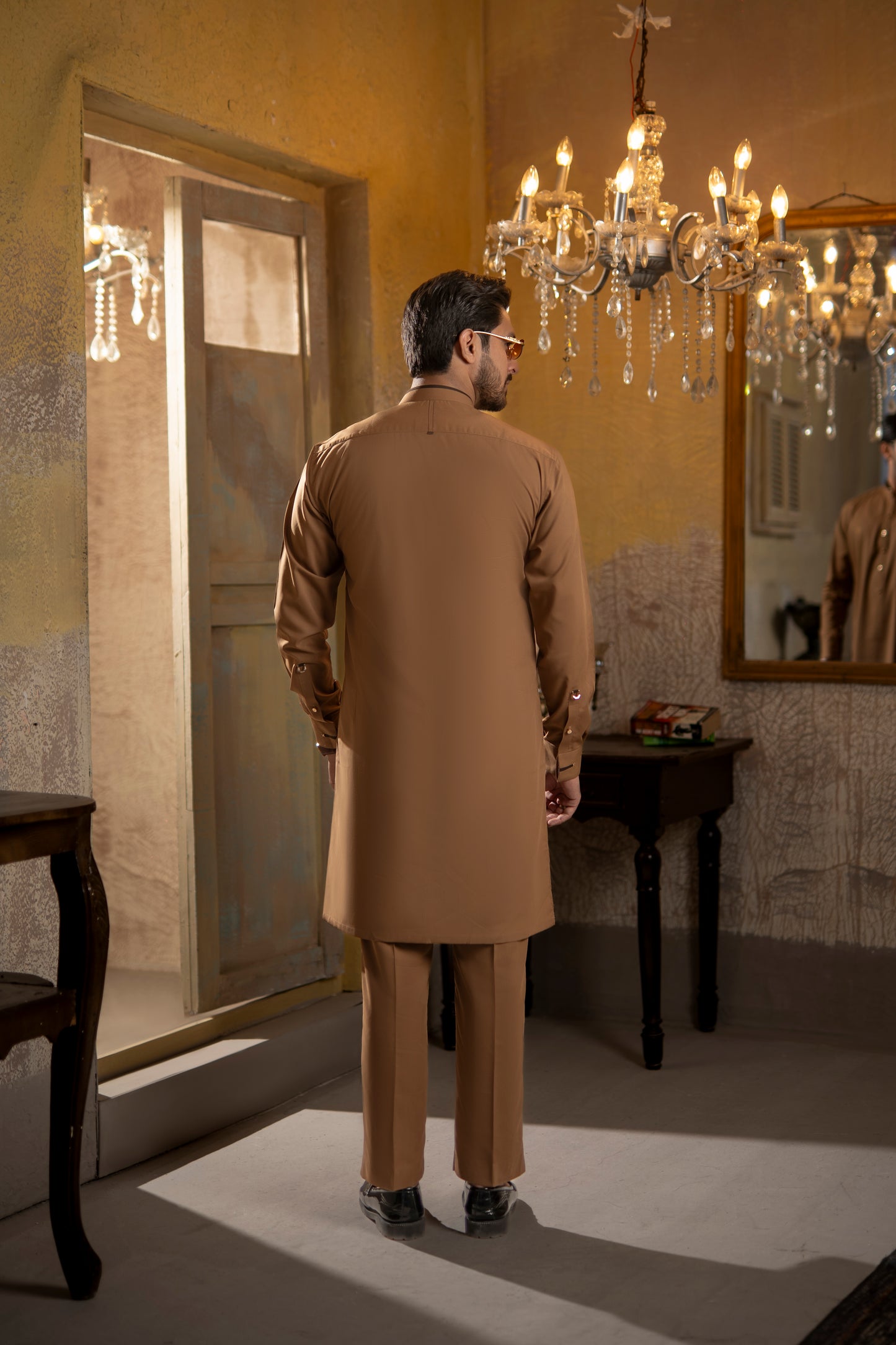CAMEL BROWN KURTA TROUSER