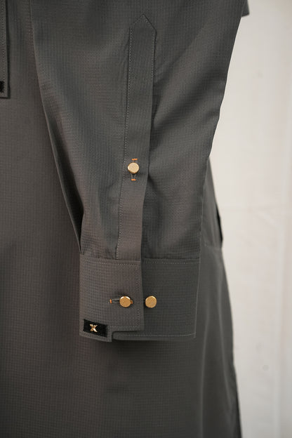 Grey Collar Shalwar Kameez